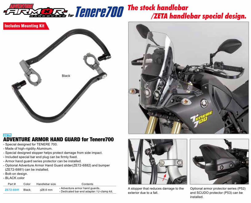 Защита рук Zeta ADVENTURE TENERE700